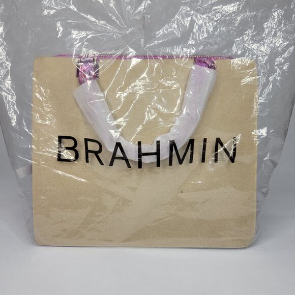 BRAHMIN Small Caroline Azalea Mini Melbourne Genuine Leather Hologram NWT - Picture 16 of 16